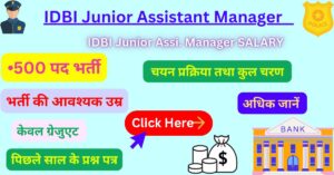 IDBI Junior Assistant Manager