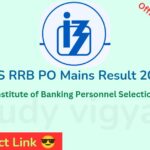 Ibps rrb po mains result