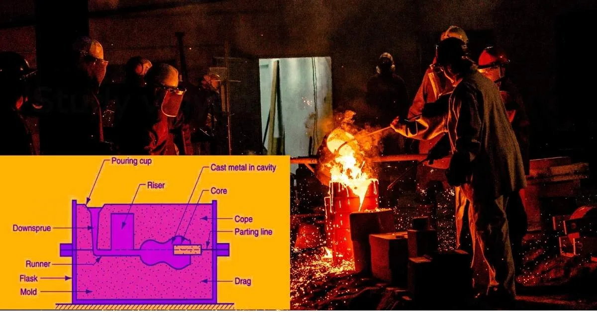 casting process Diagram